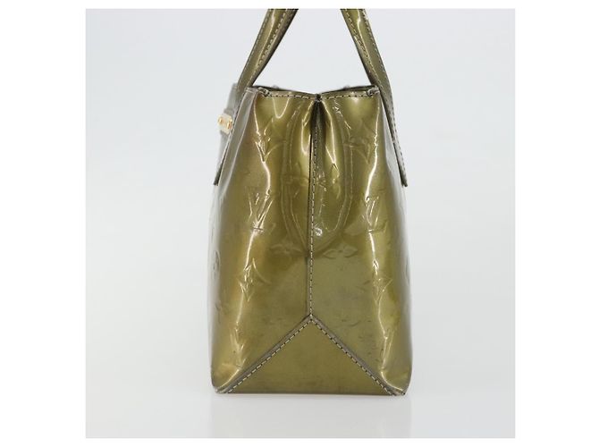 LOUIS VUITTON Borsa Monogram Vernis Wilshire PM Gris Art Deco M91627 Auth gh2096 Grigio - vista 3