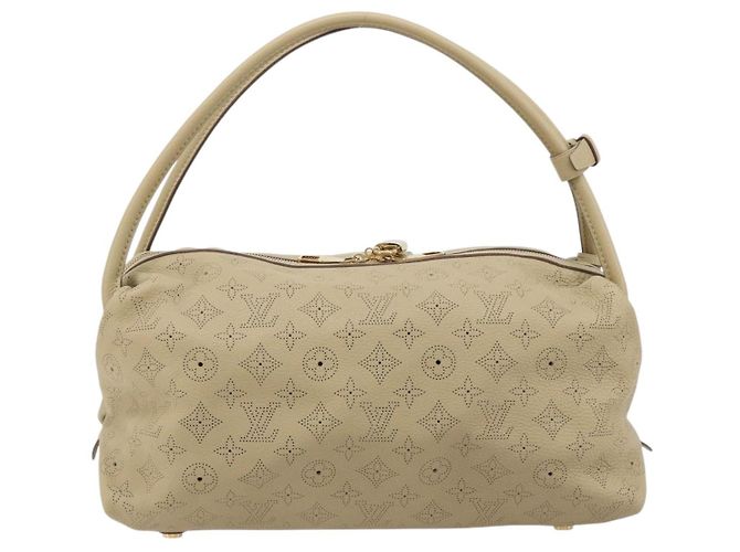 LOUIS VUITTON Mahina Galatea MM Borsa a Spalla Beige M93825 LV Auth yk20452SAV - vista 2