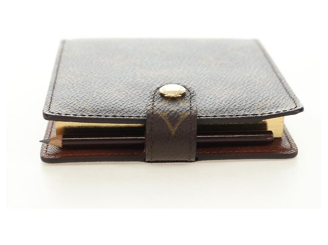 LOUIS VUITTON Couverture de mémo Monogram LV Auth 182705SAV Monogramme - vue 3