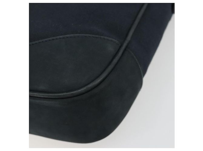 Borsa a tracolla Salvatore Ferragamo Gancini in scamosciato blu navy e oro Autentica 182997 - vista 10
