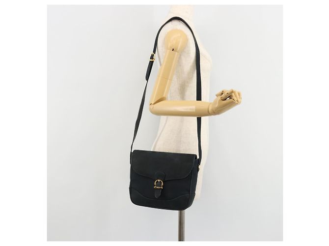 Borsa a tracolla Salvatore Ferragamo Gancini in scamosciato blu navy e oro Autentica 182997 - vista 22