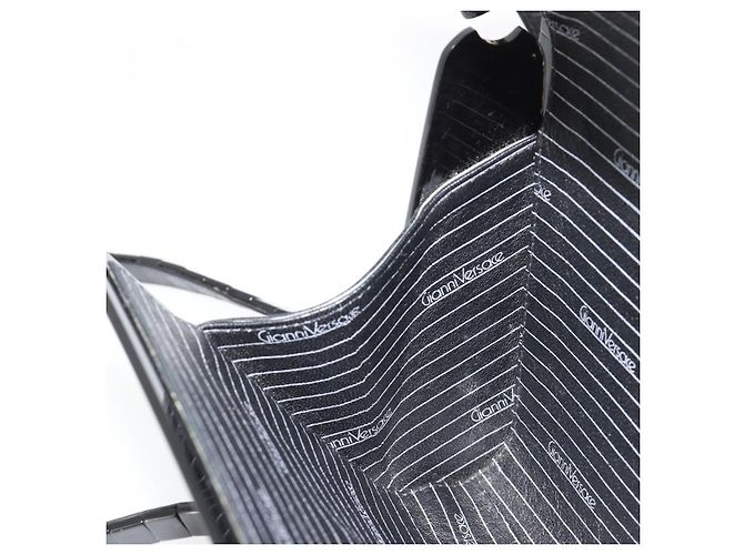 Borsa a tracolla Gianni Versace in plastica Nero Auth bs35208 - vista 19