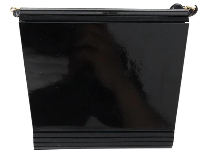 Borsa a tracolla Gianni Versace in plastica Nero Auth bs35208 - vista 3