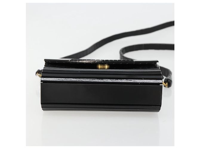 Borsa a tracolla Gianni Versace in plastica Nero Auth bs35208 - vista 9