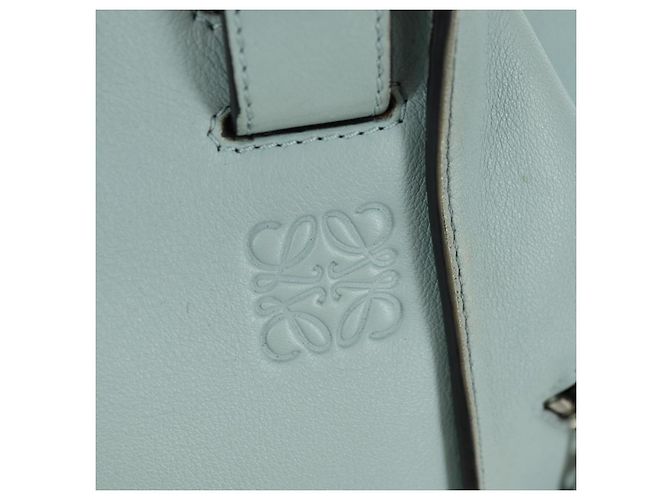 Borsa a mano LOEWE Hammock Medium in pelle 2way Light Blue Silver Auth 182026V Argento Blu chiaro - vista 20