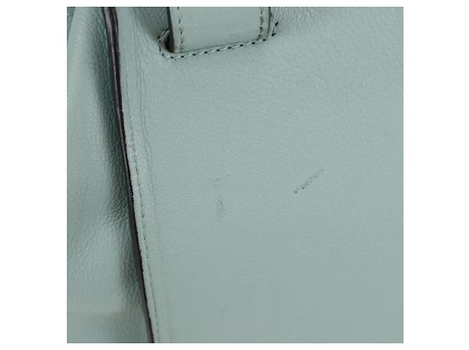 Borsa a mano LOEWE Hammock Medium in pelle 2way Light Blue Silver Auth 182026V Argento Blu chiaro - vista 21