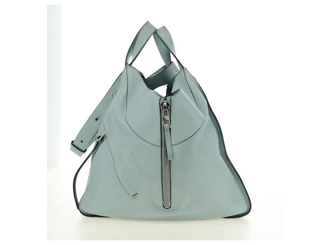 Borsa a mano LOEWE Hammock Medium in pelle 2way Light Blue Silver Auth 182026V Argento Blu chiaro - vista 3