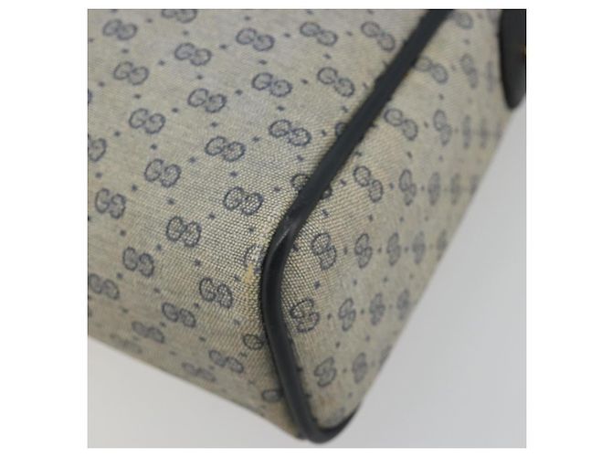 GUCCI Micro GG Supreme Old Shoulder Bag PVC Navy Gold 007 904 0014 Auth am11745 D'oro Blu navy - vista 10