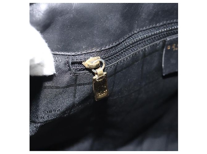 Céline Borsa CELINE in pelle nera e oro Auth 183214 Nero D'oro - vista 18
