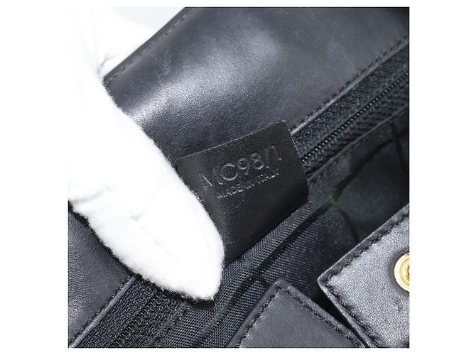 Céline Borsa CELINE in pelle nera e oro Auth 183214 Nero D'oro - vista 20