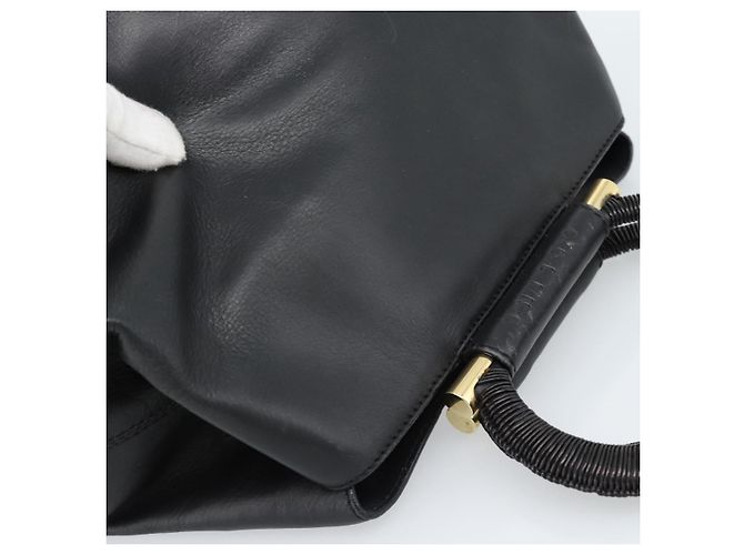Céline Borsa CELINE in pelle nera e oro Auth 183214 Nero D'oro - vista 6