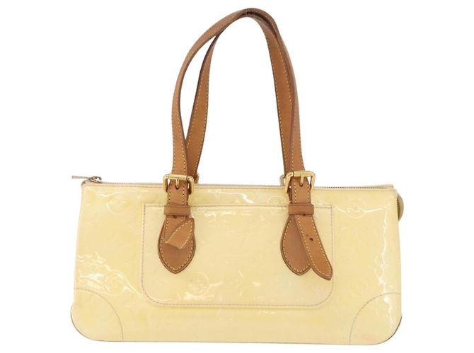 LOUIS VUITTON Monogram Vernis Rosewood Avenue Bag Perle M93508 LV Auth 183680 - vista 13