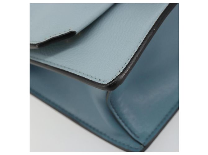 Borsa a Spalla Miu Miu in Pelle Azzurro Oro Auth 183635M D'oro Blu chiaro - vista 15
