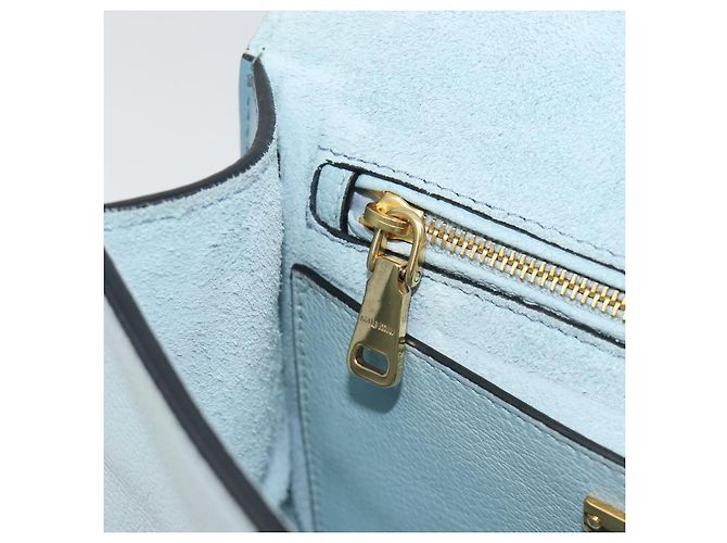 Borsa a Spalla Miu Miu in Pelle Azzurro Oro Auth 183635M D'oro Blu chiaro - vista 24