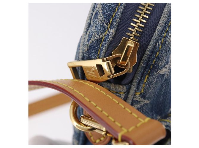 LOUIS VUITTON Pochette Monogram Denim Fairfax Bag Blue M82948 LV Auth 184169SAV Blau - Ansicht 10