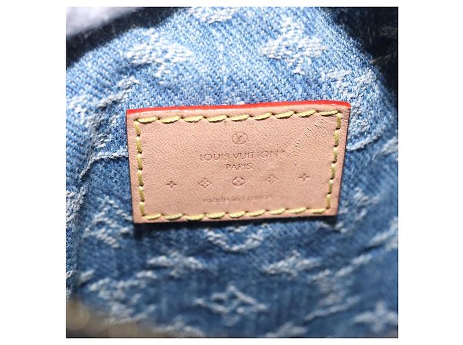 LOUIS VUITTON Pochette Monogram Denim Fairfax Bag Blue M82948 LV Auth 184169SAV Blau - Ansicht 11
