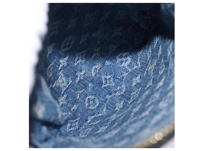 LOUIS VUITTON Pochette Monogram Denim Fairfax Bag Blue M82948 LV Auth 184169SAV Blau - Ansicht 12