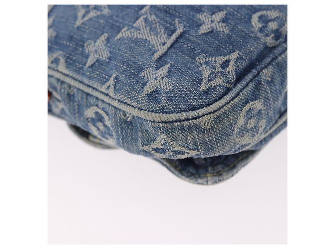 LOUIS VUITTON Pochette Monogram Denim Fairfax Bag Blue M82948 LV Auth 184169SAV Blau - Ansicht 15