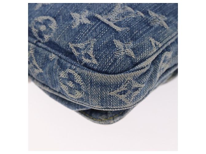 LOUIS VUITTON Pochette Monogram Denim Fairfax Bag Blue M82948 LV Auth 184169SAV Blau - Ansicht 16