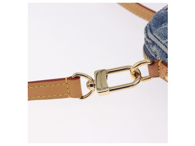 LOUIS VUITTON Pochette Monogram Denim Fairfax Bag Blue M82948 LV Auth 184169SAV Blau - Ansicht 17