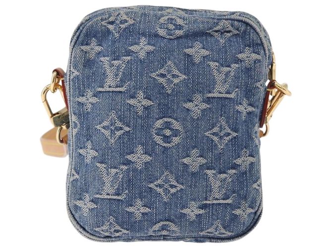 LOUIS VUITTON Pochette Monogram Denim Fairfax Bag Blue M82948 LV Auth 184169SAV Blau - Ansicht 2