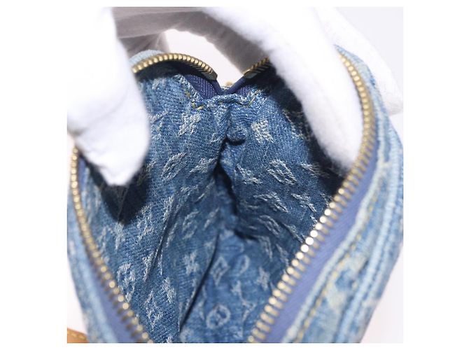 LOUIS VUITTON Pochette Monogram Denim Fairfax Bag Blue M82948 LV Auth 184169SAV Blau - Ansicht 20