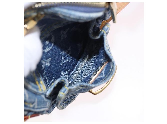LOUIS VUITTON Pochette Monogram Denim Fairfax Bag Blue M82948 LV Auth 184169SAV Blau - Ansicht 21