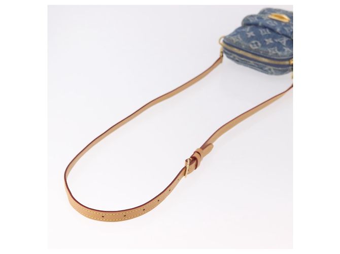 LOUIS VUITTON Pochette Monogram Denim Fairfax Bag Blue M82948 LV Auth 184169SAV Blau - Ansicht 7