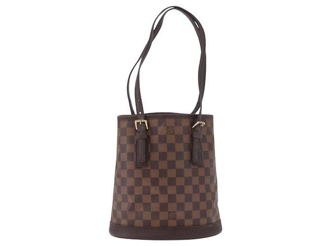 LOUIS VUITTON Damier Ebene Marais Schultertasche N42240 LV Auth 183474 - Ansicht 13