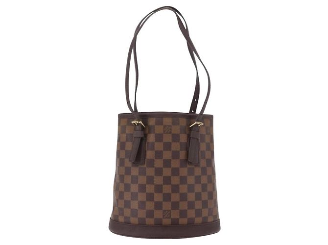 LOUIS VUITTON Damier Ebene Marais Schultertasche N42240 LV Auth 183474 - Ansicht 2
