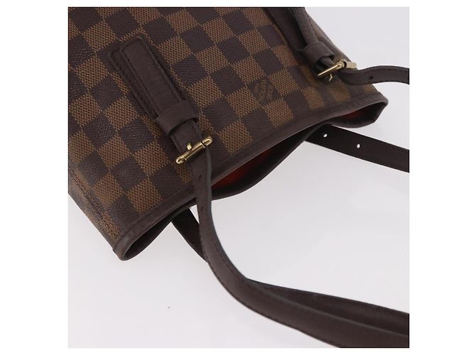 LOUIS VUITTON Damier Ebene Marais Schultertasche N42240 LV Auth 183474 - Ansicht 6