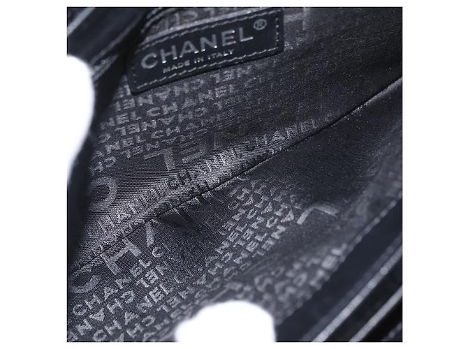 Borsa a Spalla CHANEL Chain Camelia Velluto Nero Argento CC Autentica 181910V - vista 19