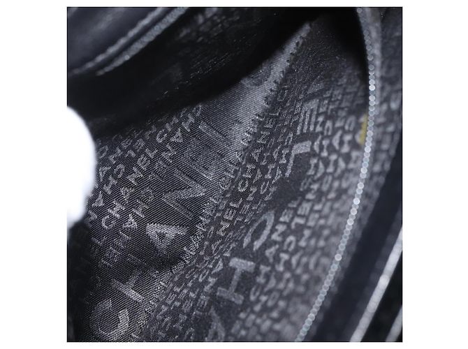 Borsa a Spalla CHANEL Chain Camelia Velluto Nero Argento CC Autentica 181910V - vista 26