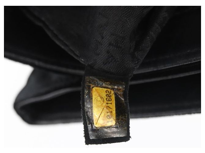 Borsa a Spalla CHANEL Chain Camelia Velluto Nero Argento CC Autentica 181910V - vista 27