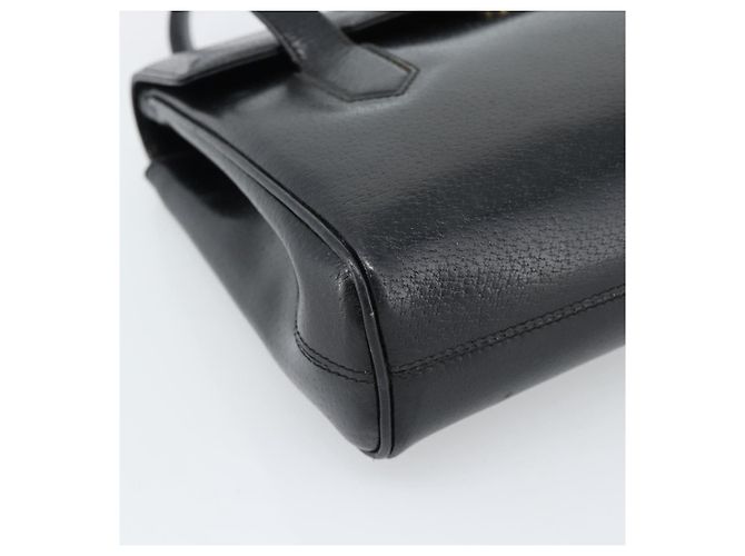 Borsa GUCCI in pelle nera e oro 000 109 0098 Auth 184513 Nero D'oro - vista 11