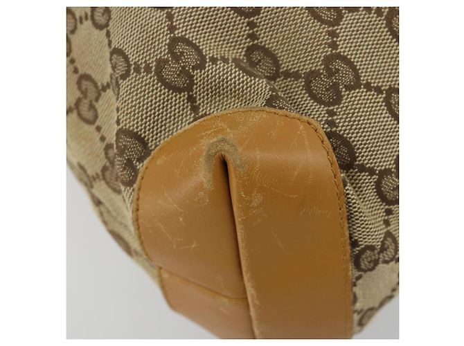Borsa Tote GUCCI GG Canvas Beige Silver 019 0402 Auth gh2071 Argento - vista 11