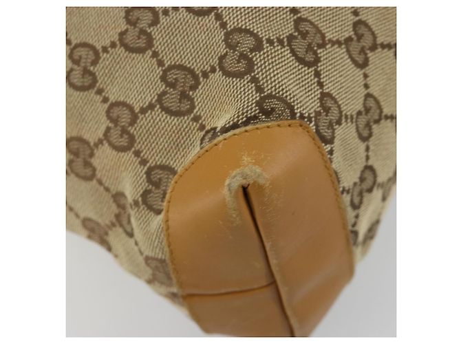 Borsa Tote GUCCI GG Canvas Beige Silver 019 0402 Auth gh2071 Argento - vista 13