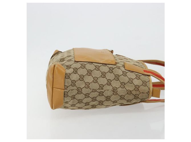 Borsa Tote GUCCI GG Canvas Beige Silver 019 0402 Auth gh2071 Argento - vista 4