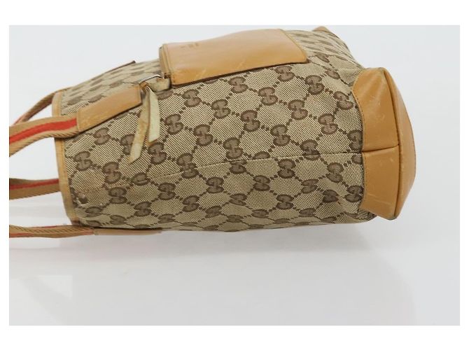 Borsa Tote GUCCI GG Canvas Beige Silver 019 0402 Auth gh2071 Argento - vista 5