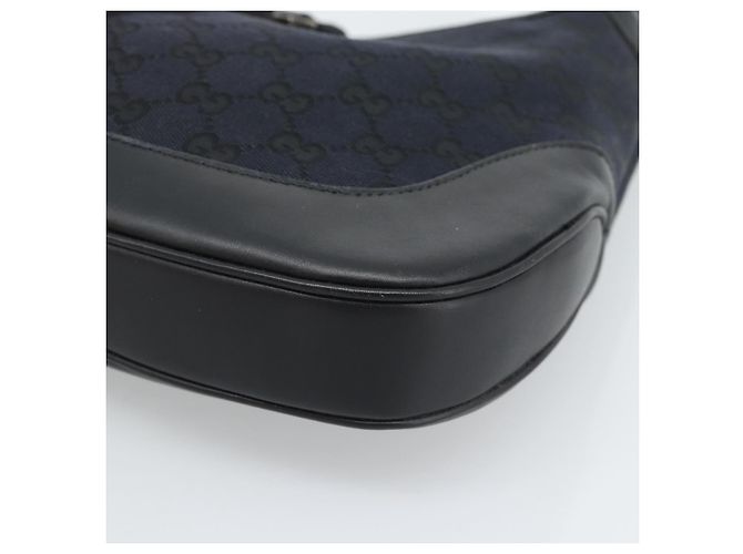 Borsa a Spalla Jackie GG Canvas GUCCI Nera Argento 001 8806 Auth 183726V Nero - vista 10
