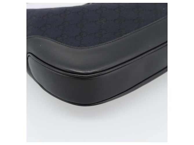 Borsa a Spalla Jackie GG Canvas GUCCI Nera Argento 001 8806 Auth 183726V Nero - vista 11