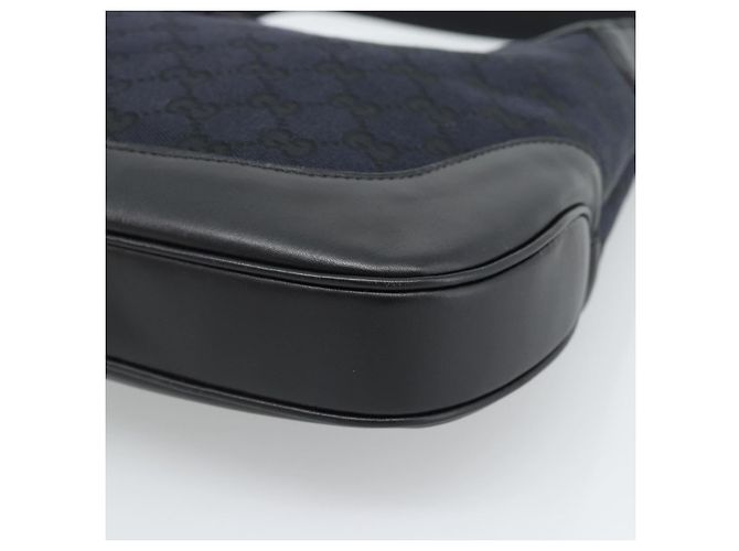 Borsa a Spalla Jackie GG Canvas GUCCI Nera Argento 001 8806 Auth 183726V Nero - vista 12