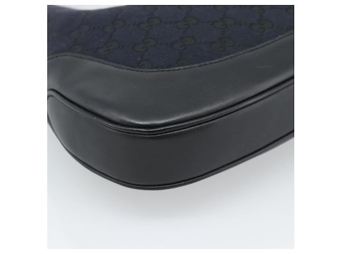 Borsa a Spalla Jackie GG Canvas GUCCI Nera Argento 001 8806 Auth 183726V Nero - vista 13