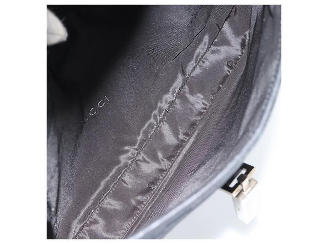 Borsa a Spalla Jackie GG Canvas GUCCI Nera Argento 001 8806 Auth 183726V Nero - vista 16