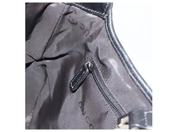 Borsa a Spalla Jackie GG Canvas GUCCI Nera Argento 001 8806 Auth 183726V Nero - vista 19