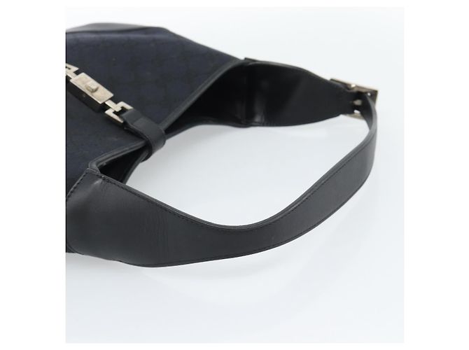 Borsa a Spalla Jackie GG Canvas GUCCI Nera Argento 001 8806 Auth 183726V Nero - vista 7