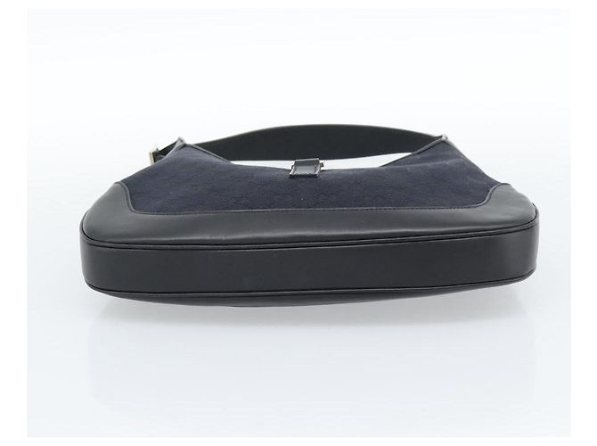 Borsa a Spalla Jackie GG Canvas GUCCI Nera Argento 001 8806 Auth 183726V Nero - vista 9