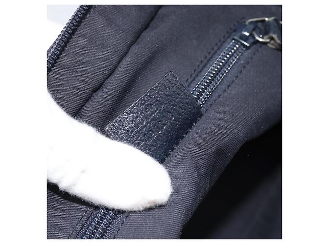 Borsa GUCCI GG Canvas Sherry Line Navy Silver 131228 Auth ka4590 Argento Blu navy - vista 21