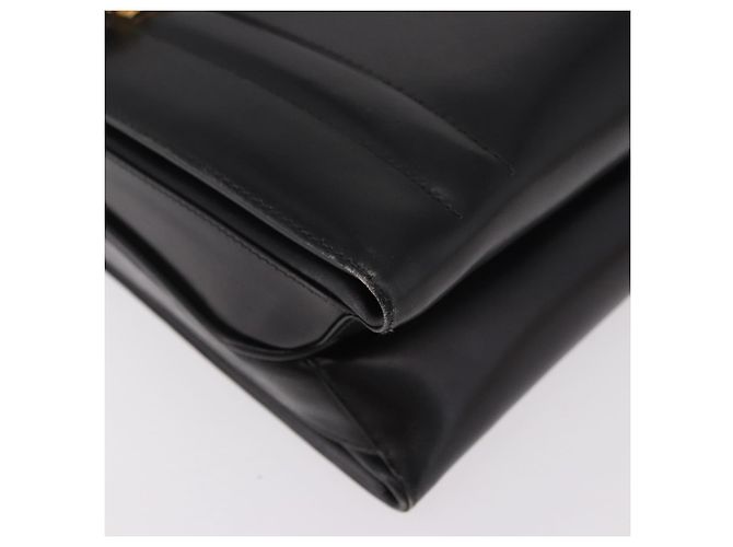Borsa GUCCI in pelle nera e oro Auth 184460 Nero D'oro - vista 10