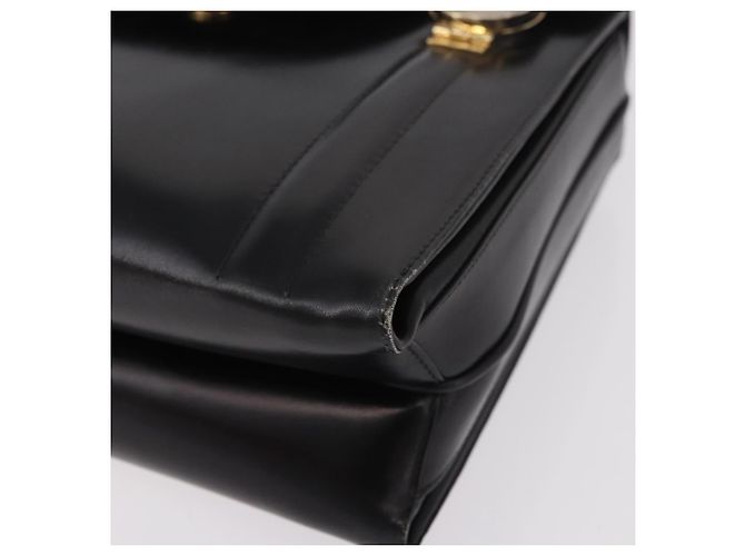 Borsa GUCCI in pelle nera e oro Auth 184460 Nero D'oro - vista 11
